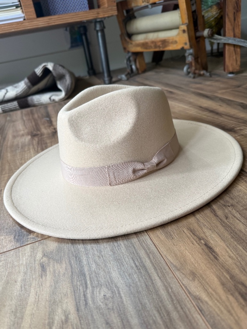 Cream Felt Panama Hat
